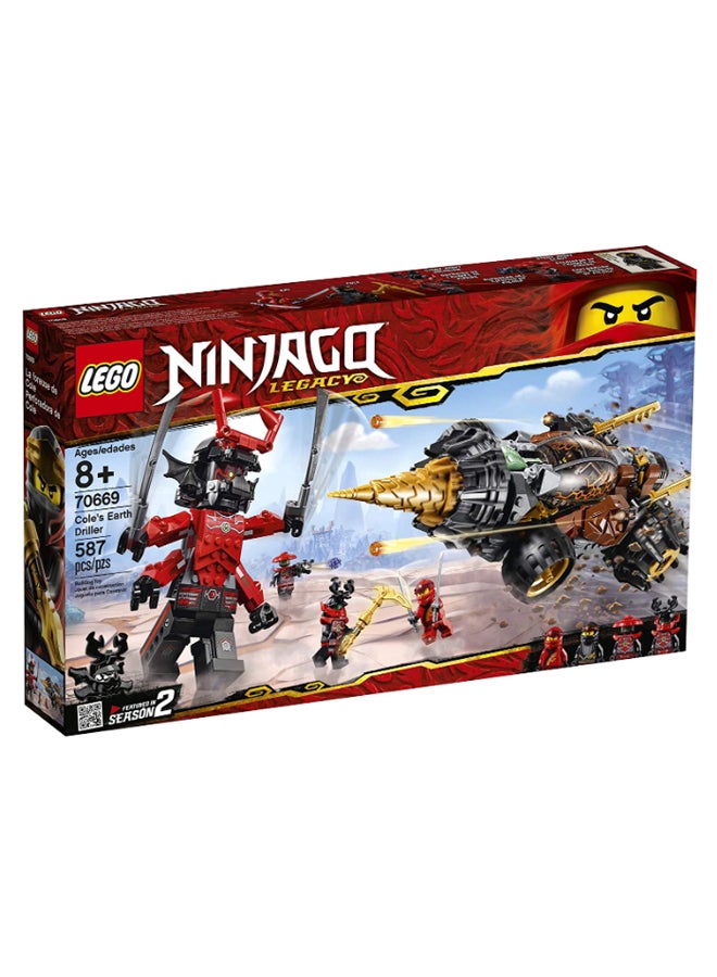 LEGO - 70669 587-Piece Ninjago Legacy Cole Earth Driller Building Kit 70669 8+ Years - Image 1
