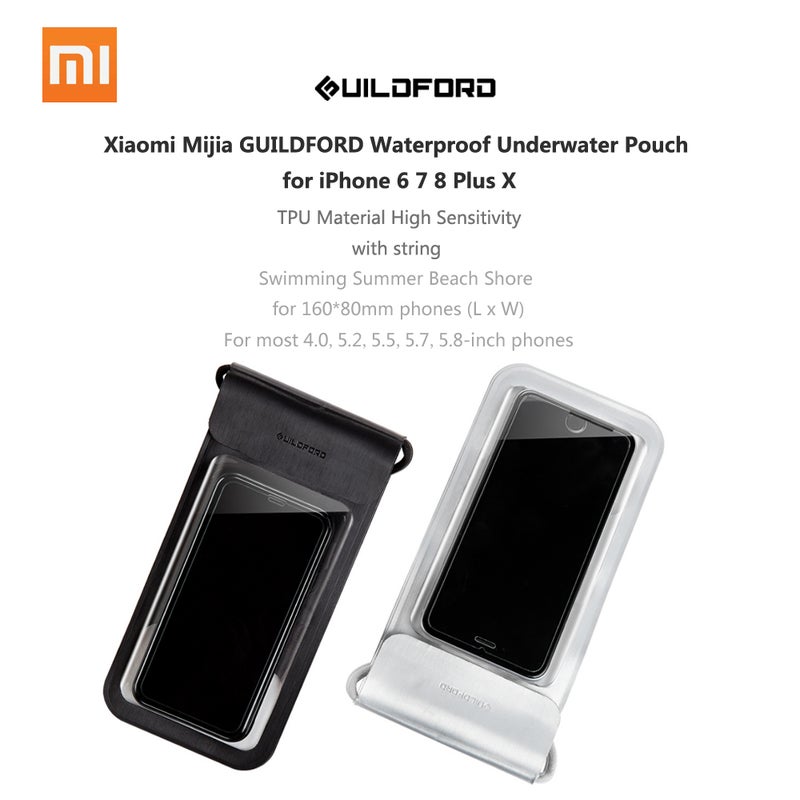 GUILDFORD Waterproof Case Bag For iPhone 6/7/8/X Silver  - Image 5