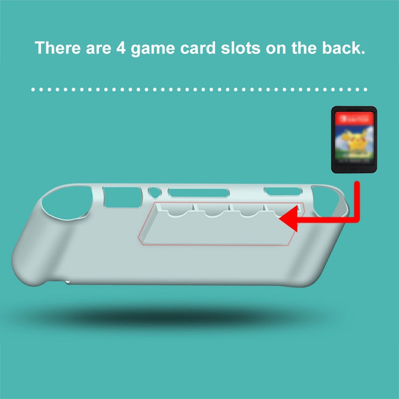 Matte Soft TPU Shell Protective Cover for Nintendo Switch Lite With 4 Game Card Slots  - Image 4