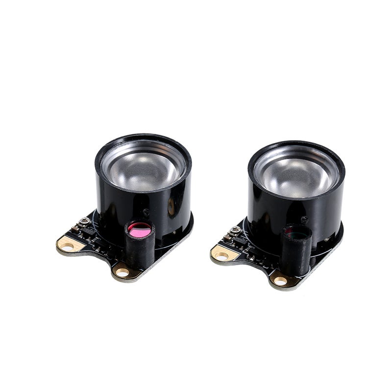 2-Piece Raspberry Pi 3 Infrared LED Light Board Module Black
