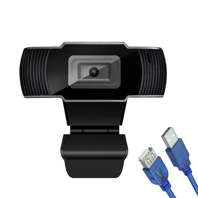 1080P Wide-Angle HD Webcam Black - Image 1