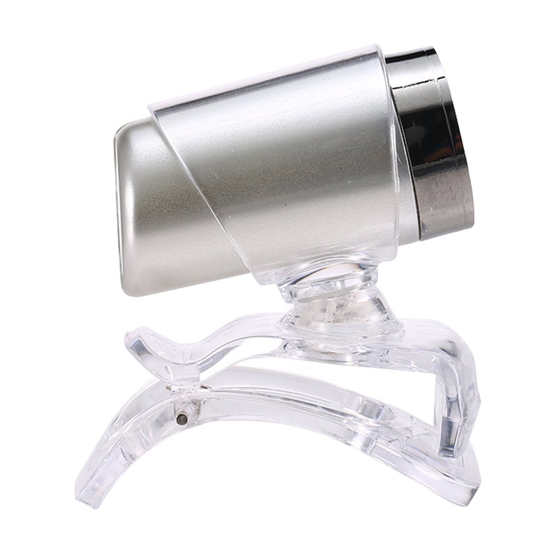 640P Live Streaming Webcam White/Silver  - Image 3