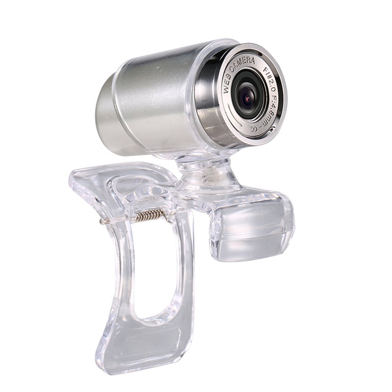 640P Live Streaming Webcam White/Silver  - Image 5
