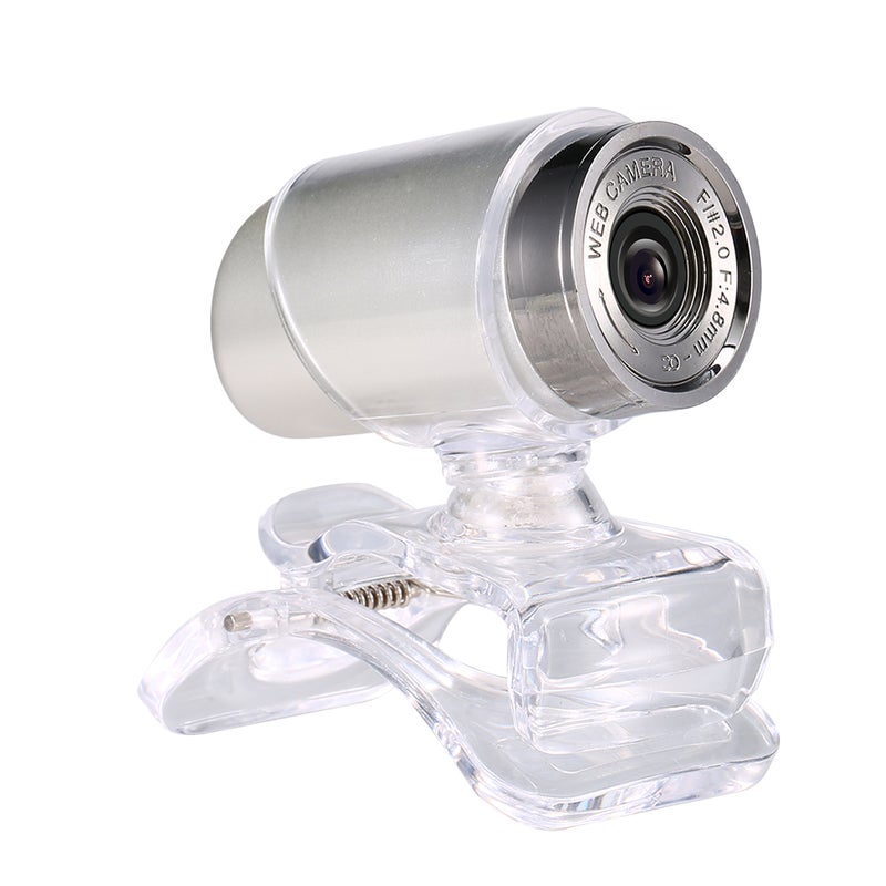 640P Live Streaming Webcam White/Silver  - Image 4