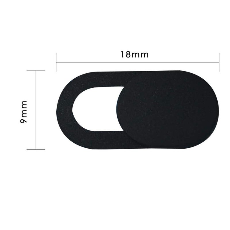 Ultra-Thin Metal Webcam Cover Slide Black  - Image 3