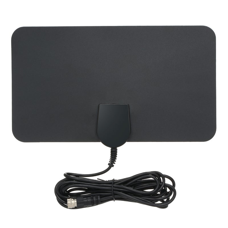 Flat Panel UHF FM HDTV Antenna Signal Receiver Black - Image 1