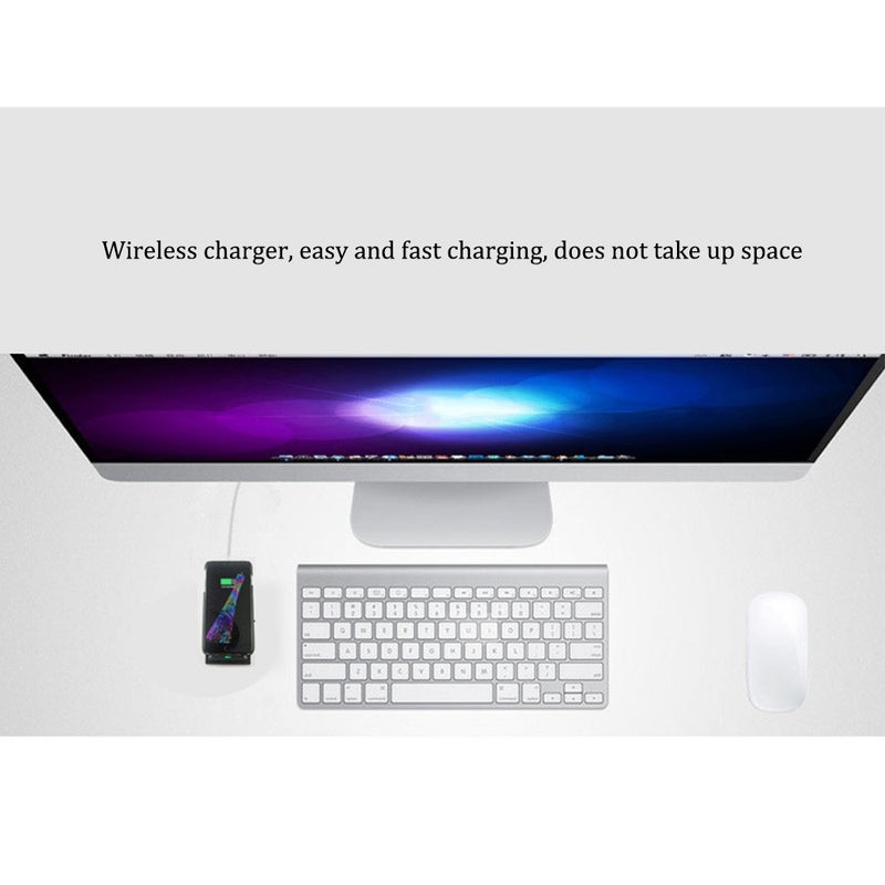 Wireless Charger Power Cellphone Bracket Phone Holder Stand White - Image 4