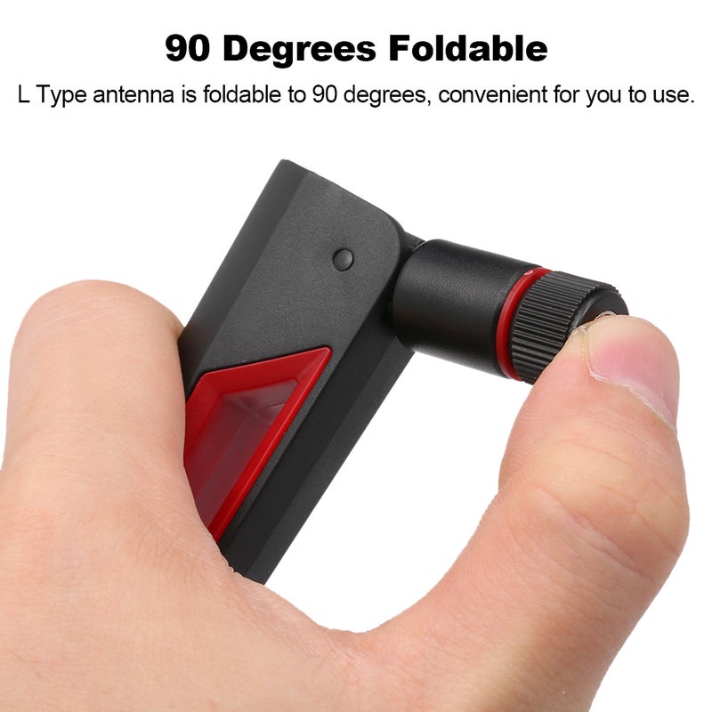 Omni-Directional External Antenna Wireless RP-SMA Male Connector Router Black - Image 4