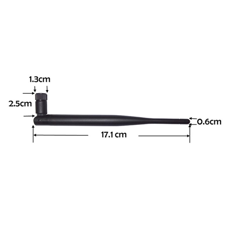 WiFi Antenna Wireless RP-SMA Male Connector Router Black - Image 3