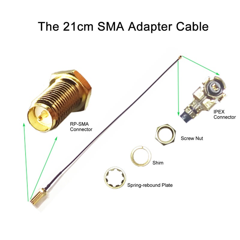 WiFi Antenna Wireless RP-SMA Male Connector Router Black - Image 4