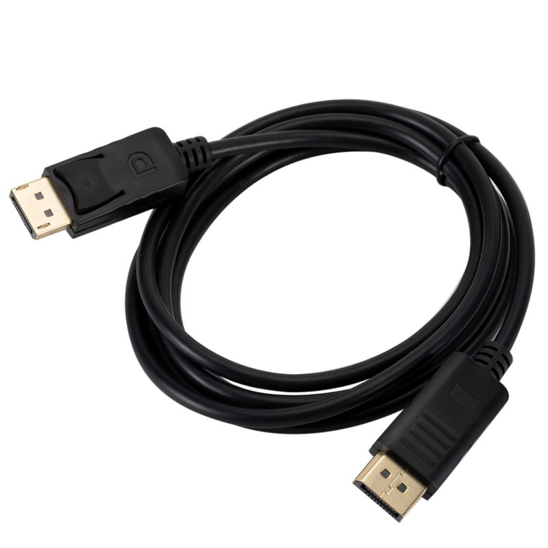 DP Male To DP Male Audio Video Adapter Cable Black - Image 1