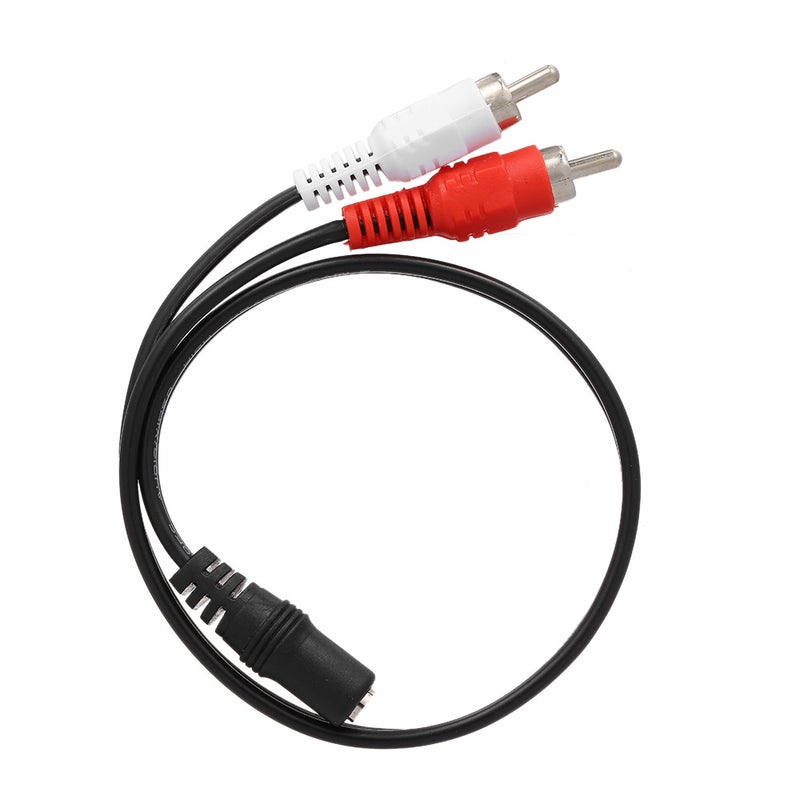 Female To 2 RCA Male Audio Cable Black - Image 3