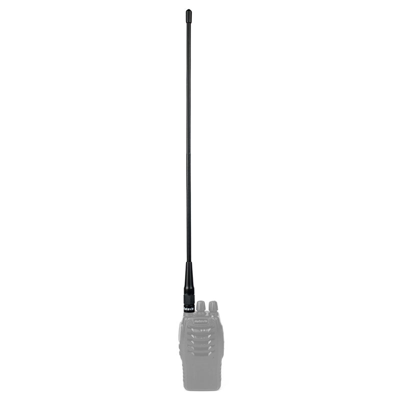 Retevis - RHD-771 VHF UHF Dual-Band Intercom Antenna with SMA-M Interface Black - Image 1