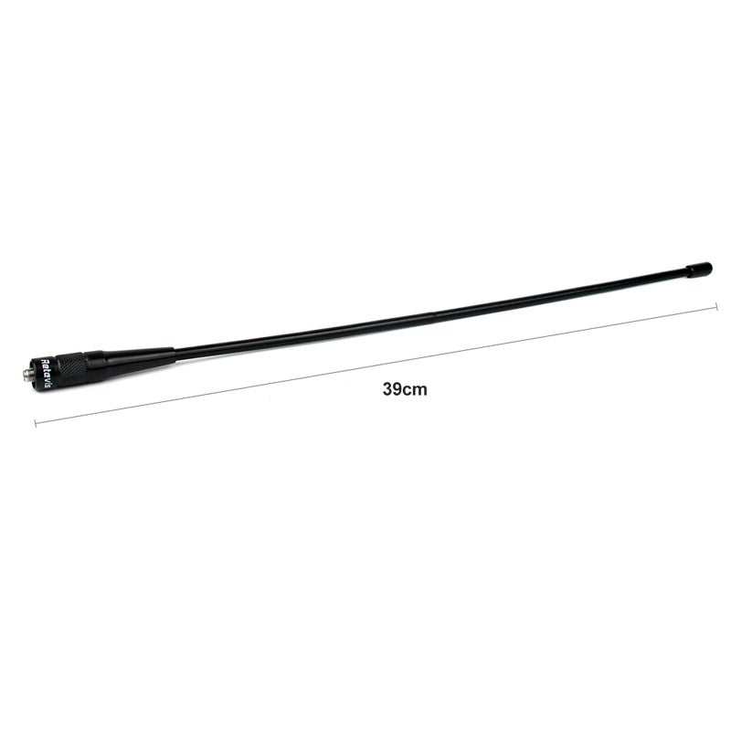 Retevis - RHD-771 VHF UHF Dual-Band Intercom Antenna with SMA-M Interface Black - Image 1