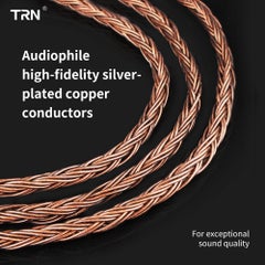 TRN T2 HiFi Upgrade Detachable Replaceable Headphone Cable Grey  - Image 2