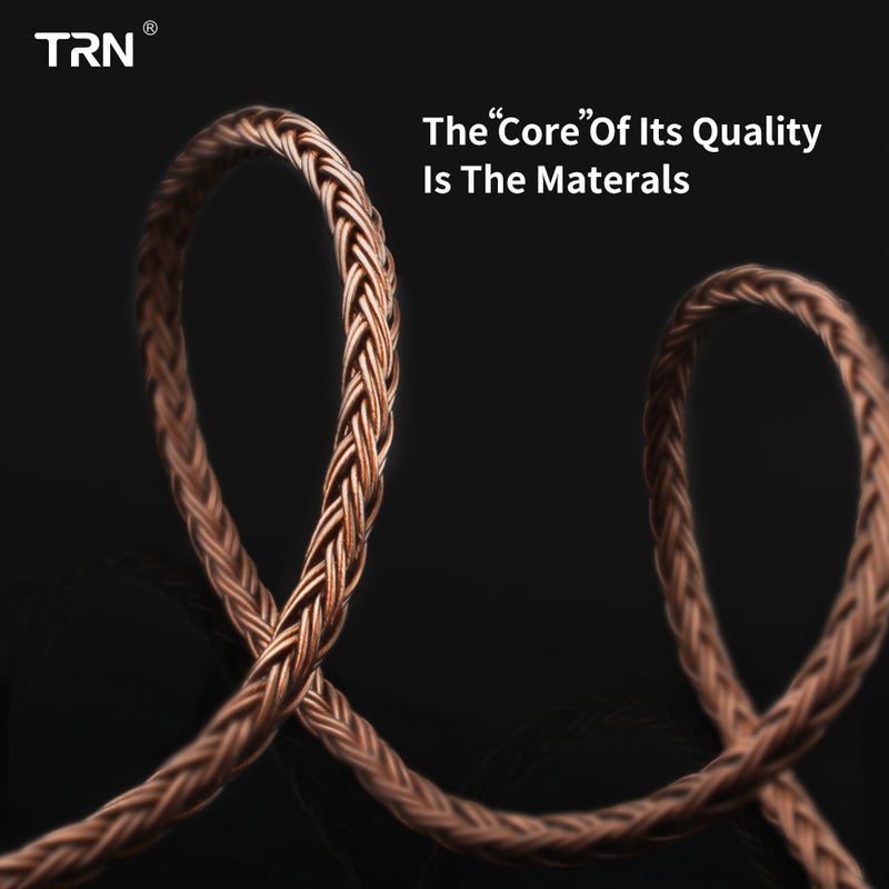 TRN - T2 HiFi Upgrade Detachable Replaceable Headphone Cable Grey - Image 1