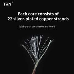 TRN T2 HiFi Upgrade Detachable Replaceable Headphone Cable Grey  - Image 4
