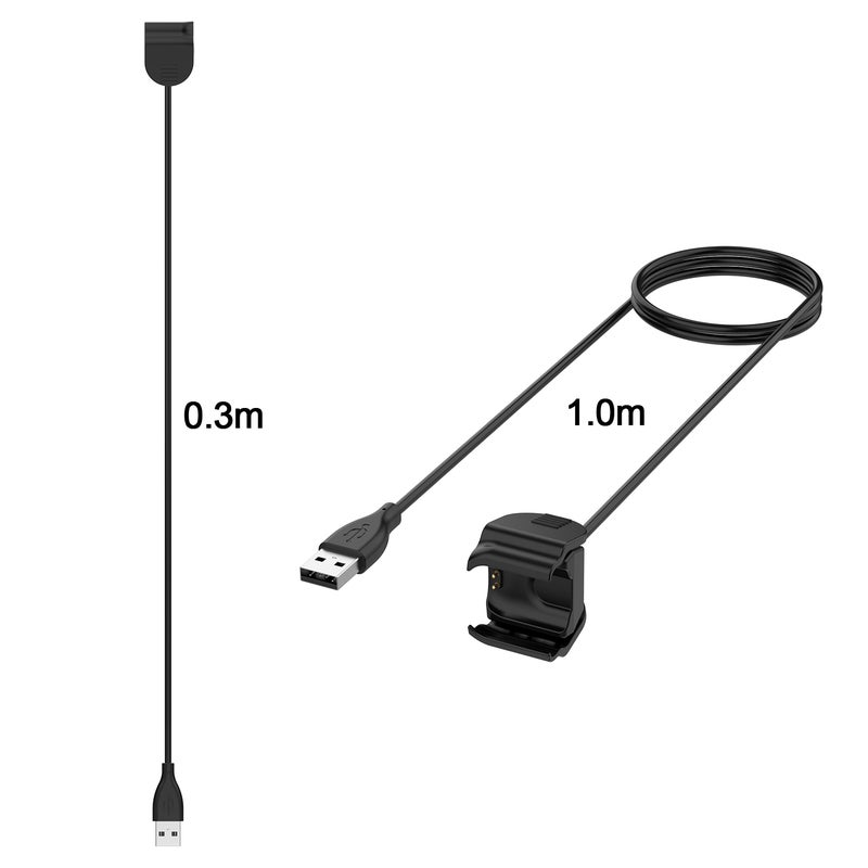 USB Charging Dock Cable with Mi Band 5 Clip Charger Black - Image 4