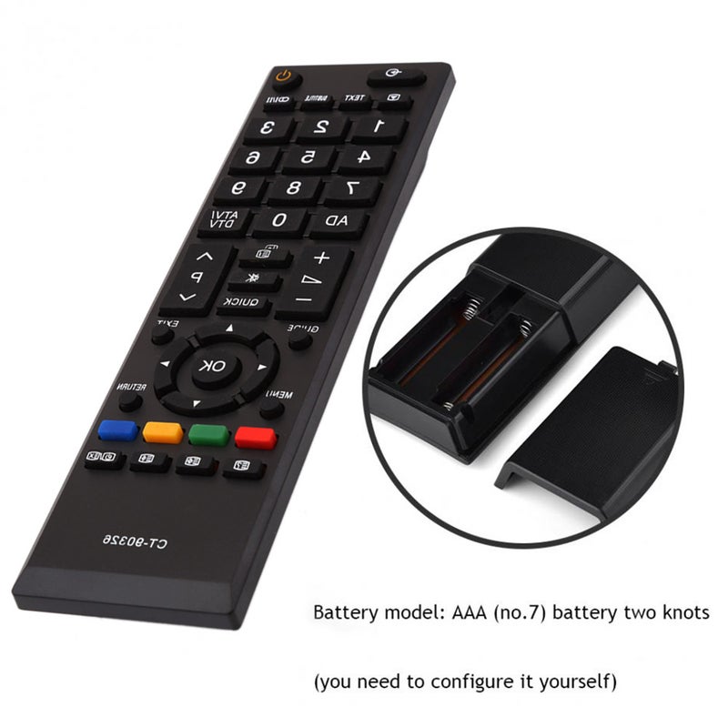 Generic - Replacement Remote Control For Toshiba 3D Smart TV Black - Image 1