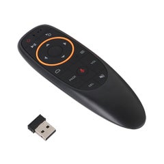 Wireless Remote Control With USB Receiver Voice Control For Android -Smart TV/PC/Laptop/Notebook Black