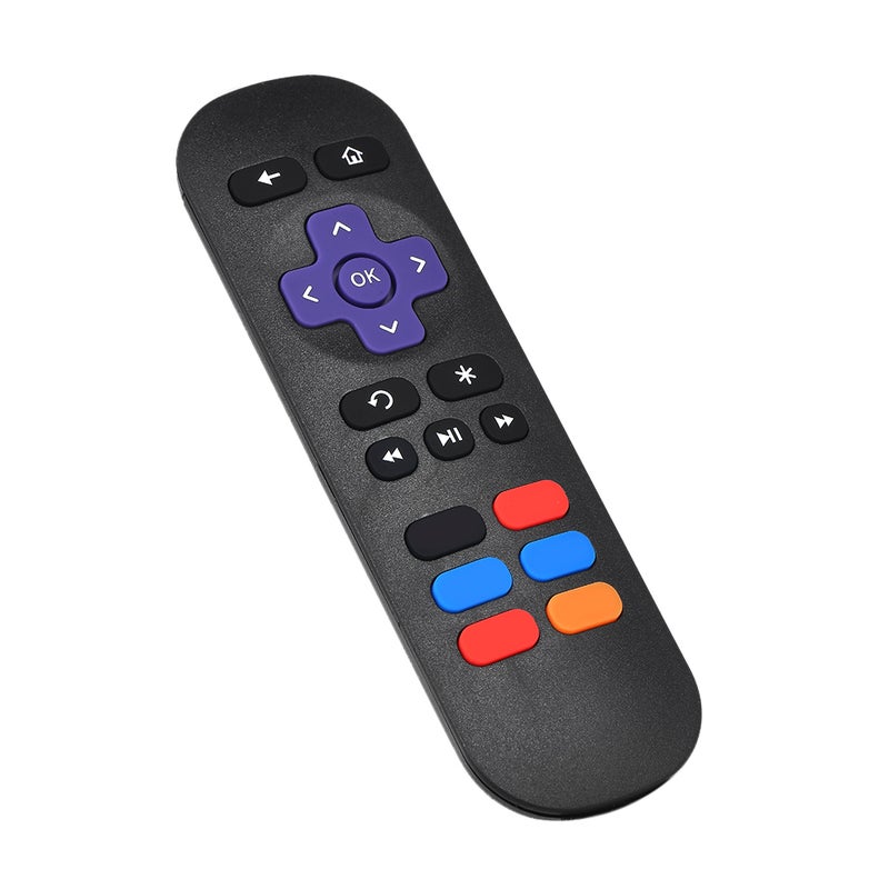 Generic - Replacement Streaming Media Player IR Smart Remote Control For Roku 1, 2, 3, 4 LT/HD/XD/XS Black - Image 1