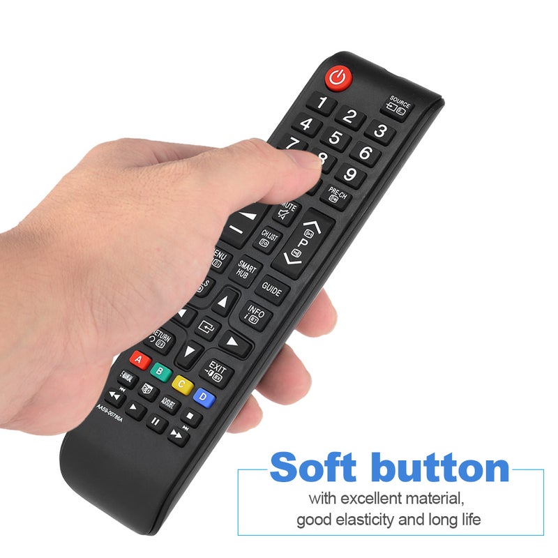 Generic - Replacement Wireless Universal TV Remote Control For Samsung HD LED Smart TV Black - Image 1