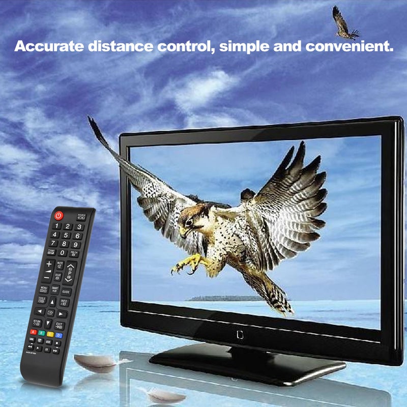Generic - Replacement Wireless Universal TV Remote Control For Samsung HD LED Smart TV Black - Image 1