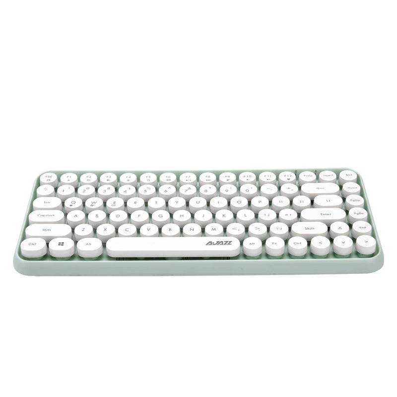 Ajazz 308i Bluetooth Keyboard - English White  - Image 1
