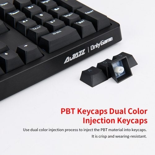 Ajazz Mechanical Professional Gaming Keyboard - English Black - Image 3