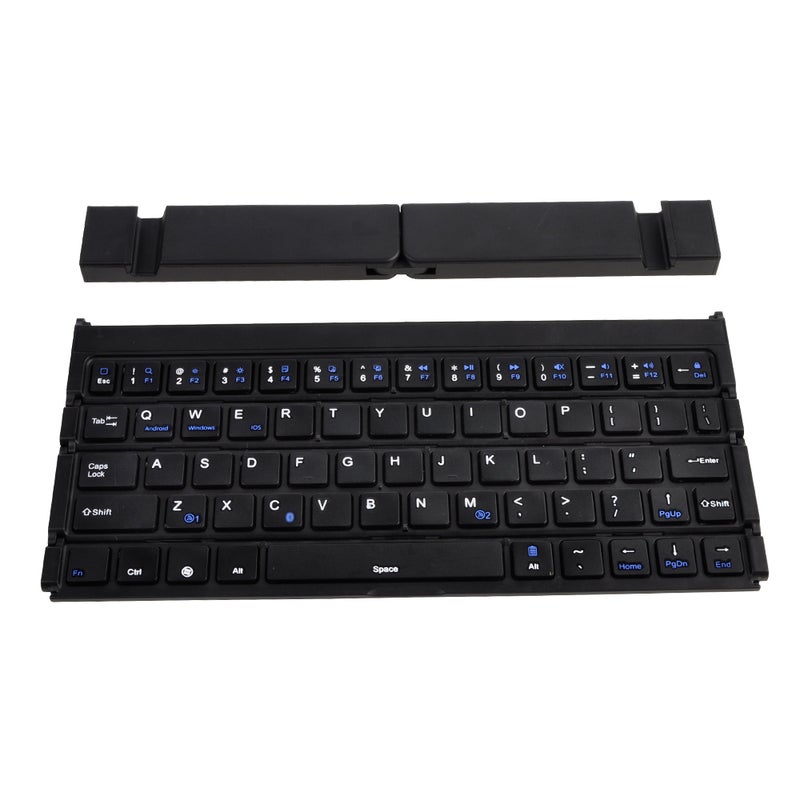 Mini Portable Folding Keyboard For IOS Android Windows Black - Image 5