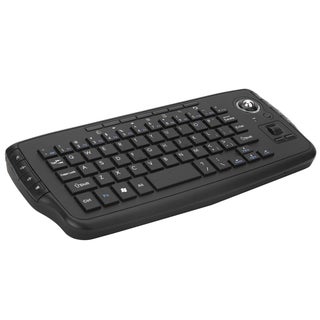 2.4GHz Wireless Keyboard with Trackball Mouse Scroll Wheel Remote Control Black - v1601703142/N40675196A_1