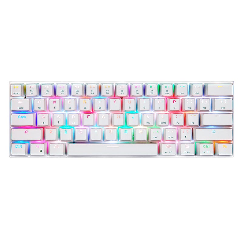 Motospeed - CK62 61 Keys RGB Mechanical Dual Mode Keyboard With OUTEMU Red Switches - English - Image 1