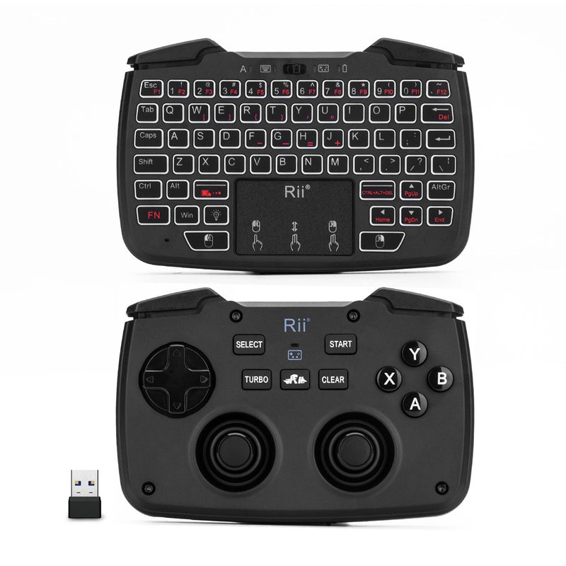 RK707 2.4GHz Wireless Game Controller Keyboard Mouse Combo with Touchpad - English - v1601703192/N40675181A_1