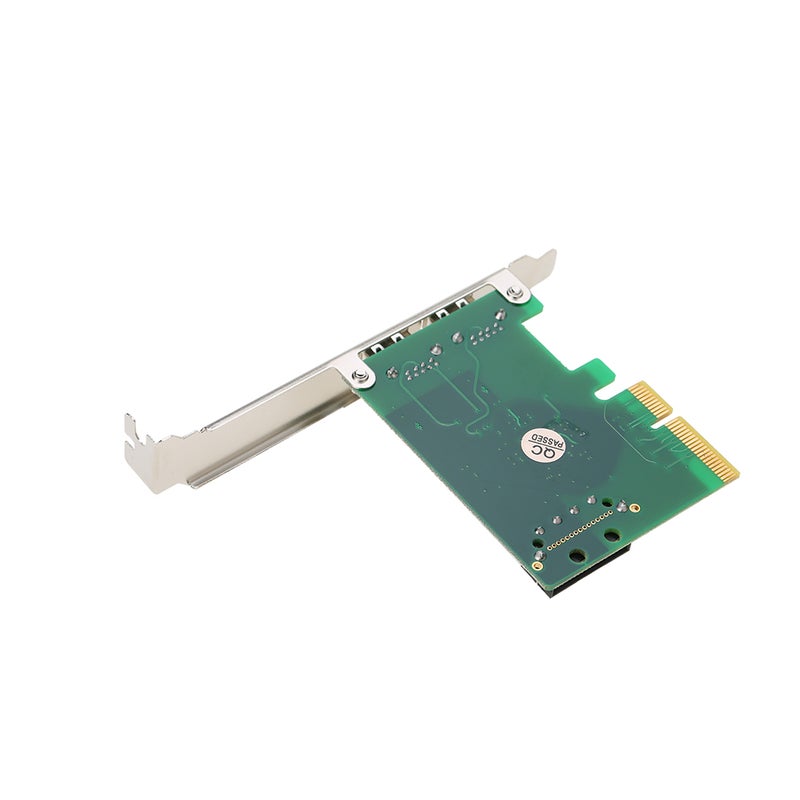 Generic PCI-E to 2 Port Expansion Card Green  - Image 2