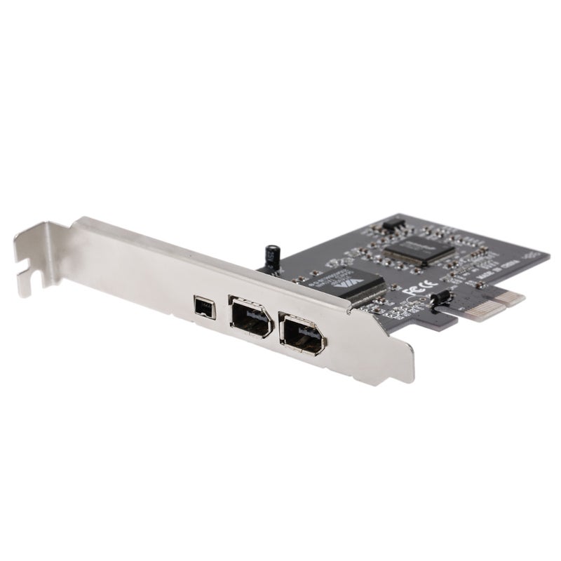 Generic PCI-E to 3 Port Expansion Card for Desktop PC Black  - Image 3