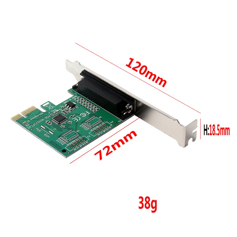 Generic - PCI-E Parallel Port Expansion Card For Tax Printer POS 4.7 x 2.4inch Multicolour - Image 1