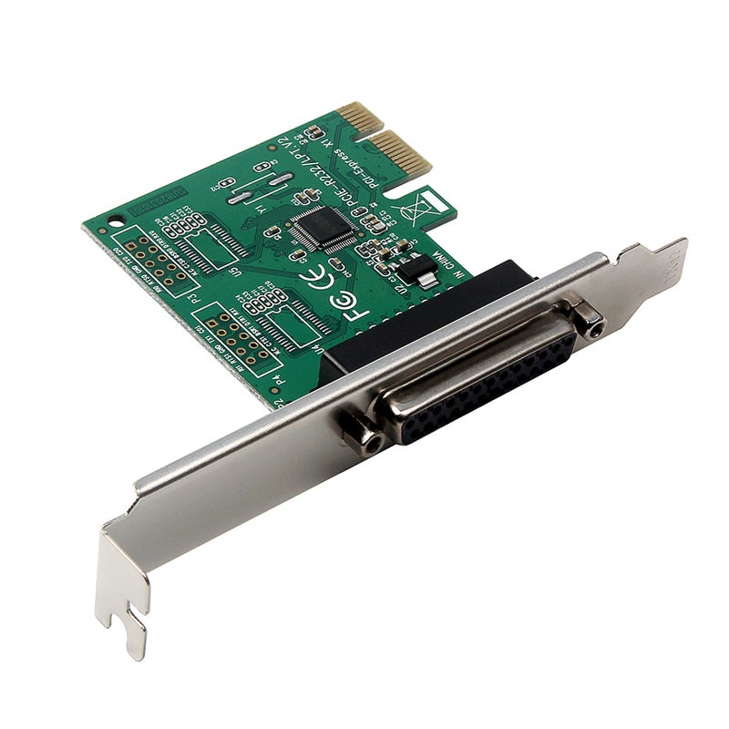 Generic - PCI-E Parallel Port Expansion Card For Tax Printer POS 4.7 x 2.4inch Multicolour - Image 1