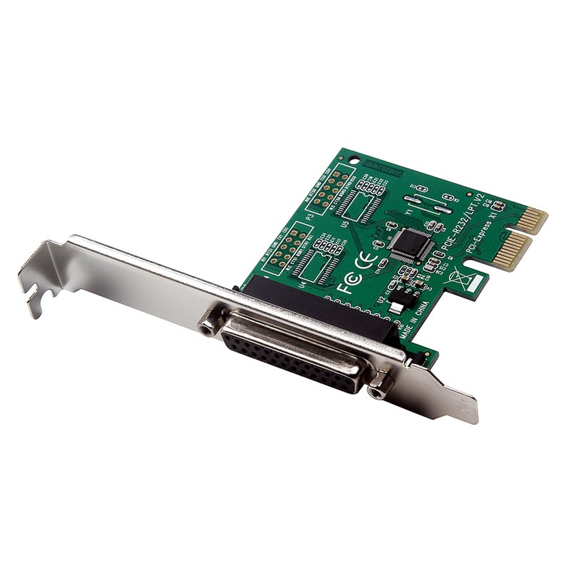 Generic - PCI-E Parallel Port Expansion Card For Tax Printer POS 4.7 x 2.4inch Multicolour - Image 1