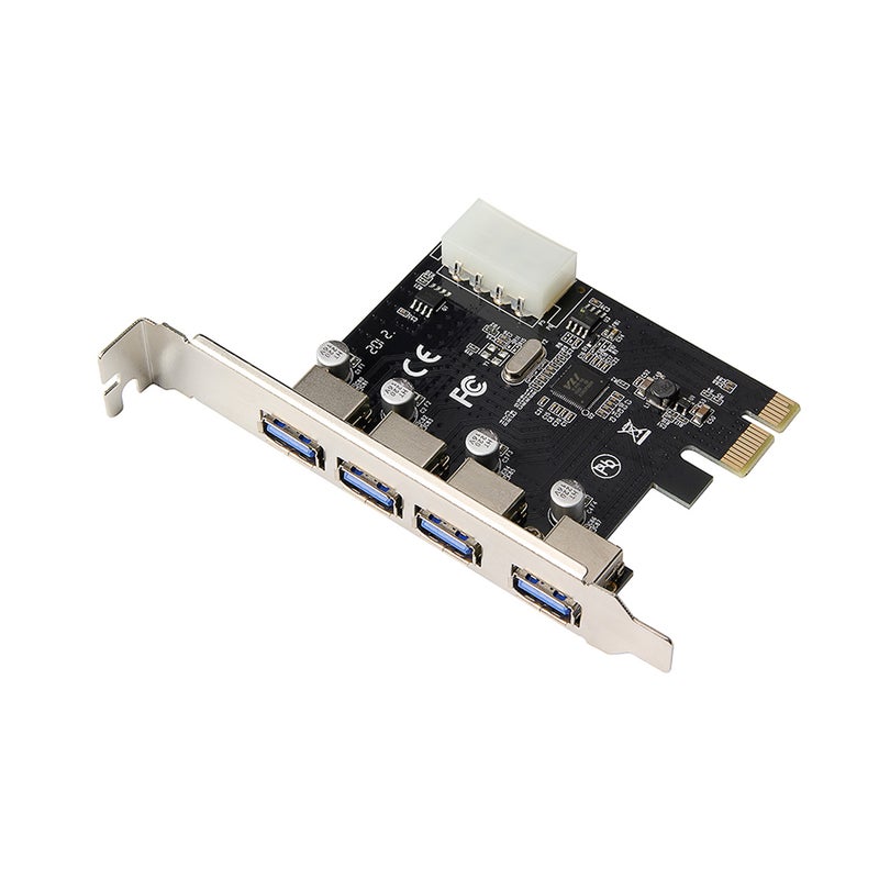 Generic PCI-E To 4 Pin Power Interface Expansion Card For Desktop PC Multicolour  - Image 1