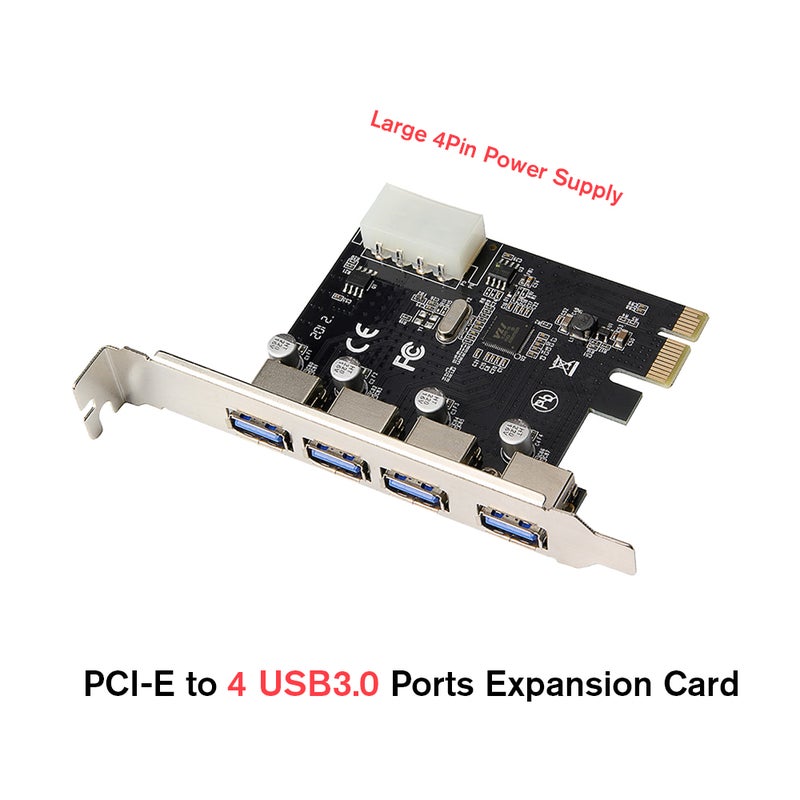 Generic PCI-E To 4 Pin Power Interface Expansion Card For Desktop PC Multicolour  - Image 4