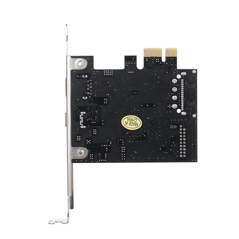 Generic - 19 Pin PCI-E To USB 3.1 Type-C Expansion Card Black/Silver - Image 1