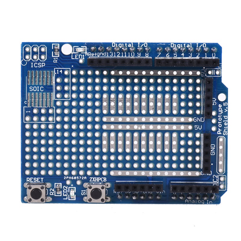 Protoshield Development Board For Uno R3 Shield With Mini Bread Board Blue - Image 1