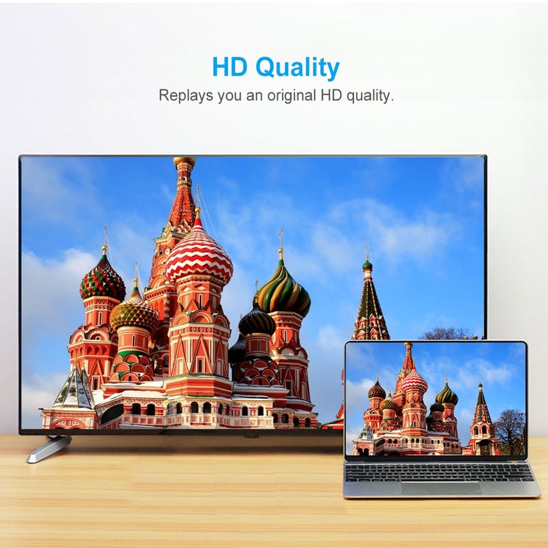 docooler Dock To HD Converter Type-C Hub For Macbook Pro Dell Grey/Black - Image 3