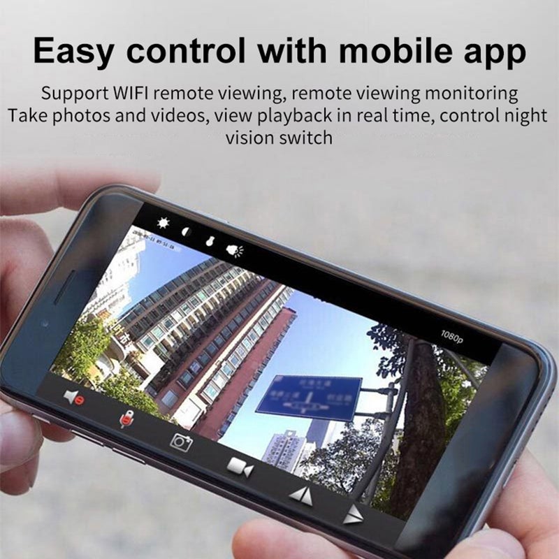 Generic - Mini 1080P Wifi Wireless Camera APP with Remote Monitor Home Security Black - Image 1
