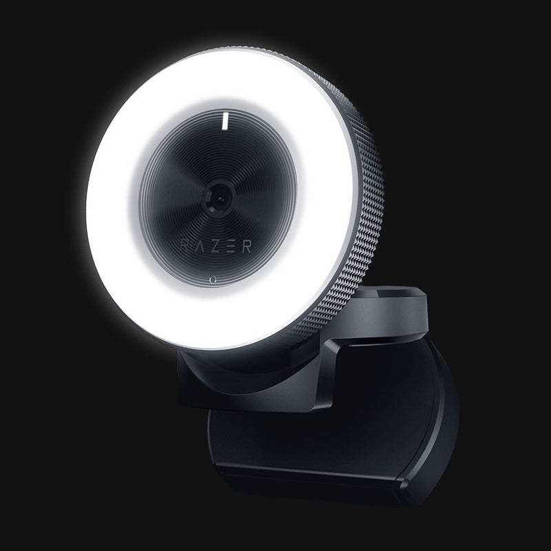 Razer Kiyo 1080P Desktop Streaming Webcam With Multi-Step Ring Light Lamp Black  - Image 1