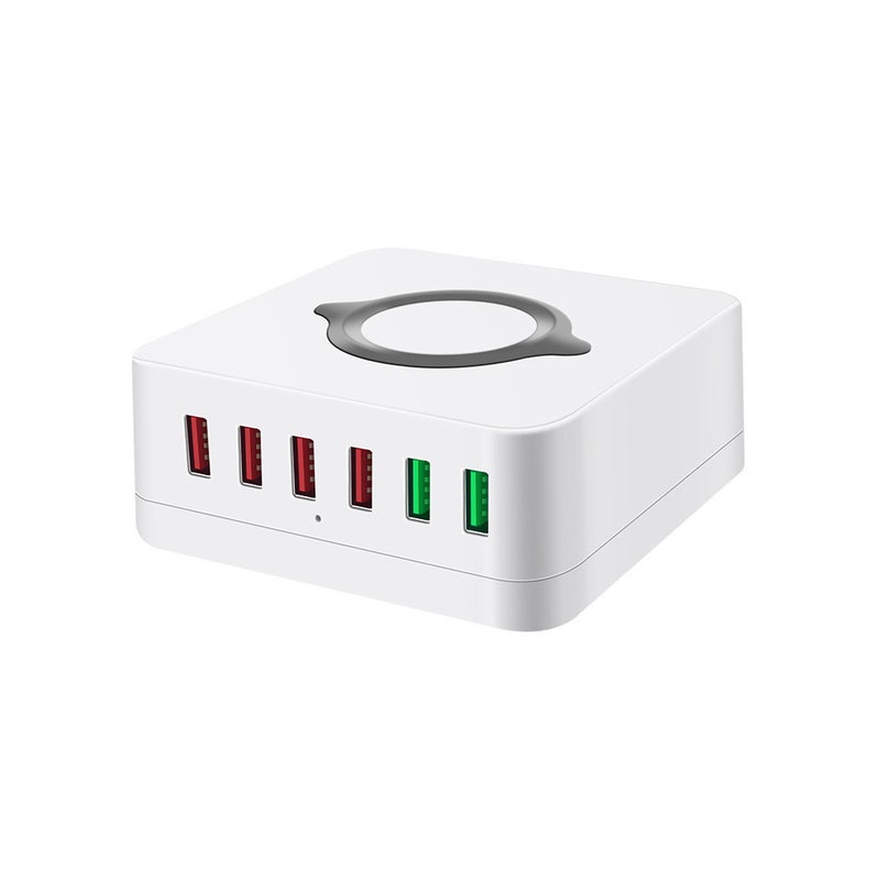 Generic - 6-Port Charging Dock Station White - Image 1