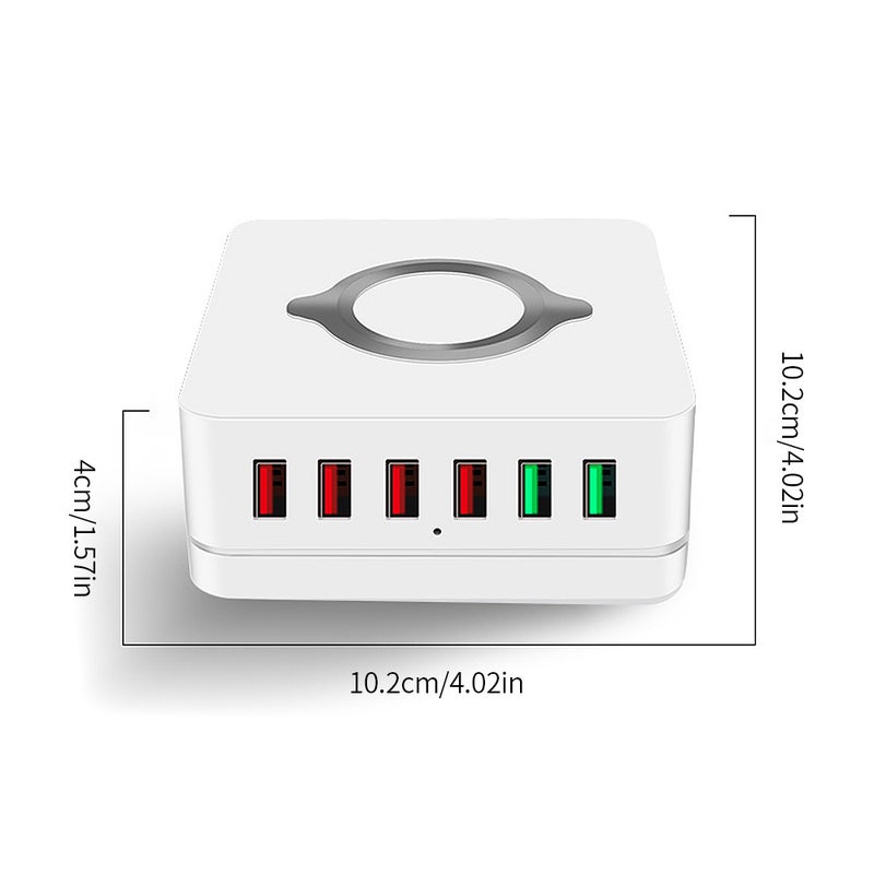 Generic - 6-Port Charging Dock Station White - Image 1