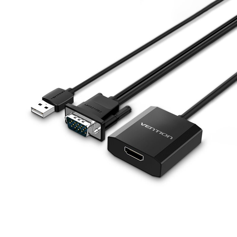 فينشن محول من منفذ VGA إلى HD أسود  - Image 1