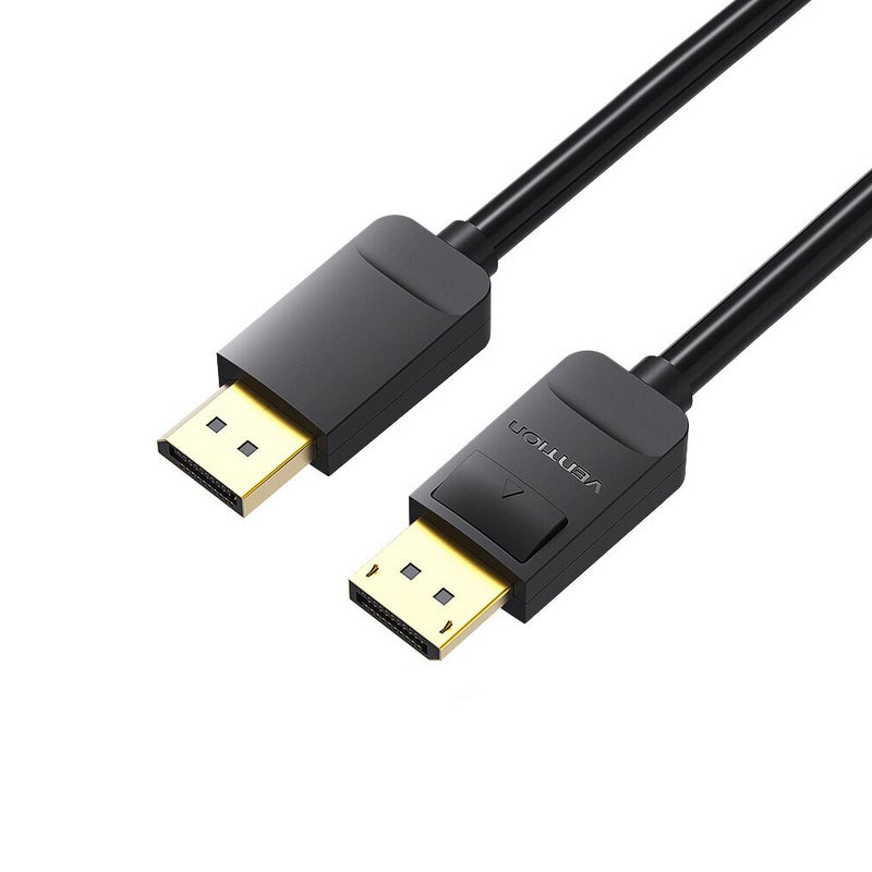 فينشن كابل من ذكر إلى ذكر بدقة عالية الوضوح 4K أسود  - Image 1