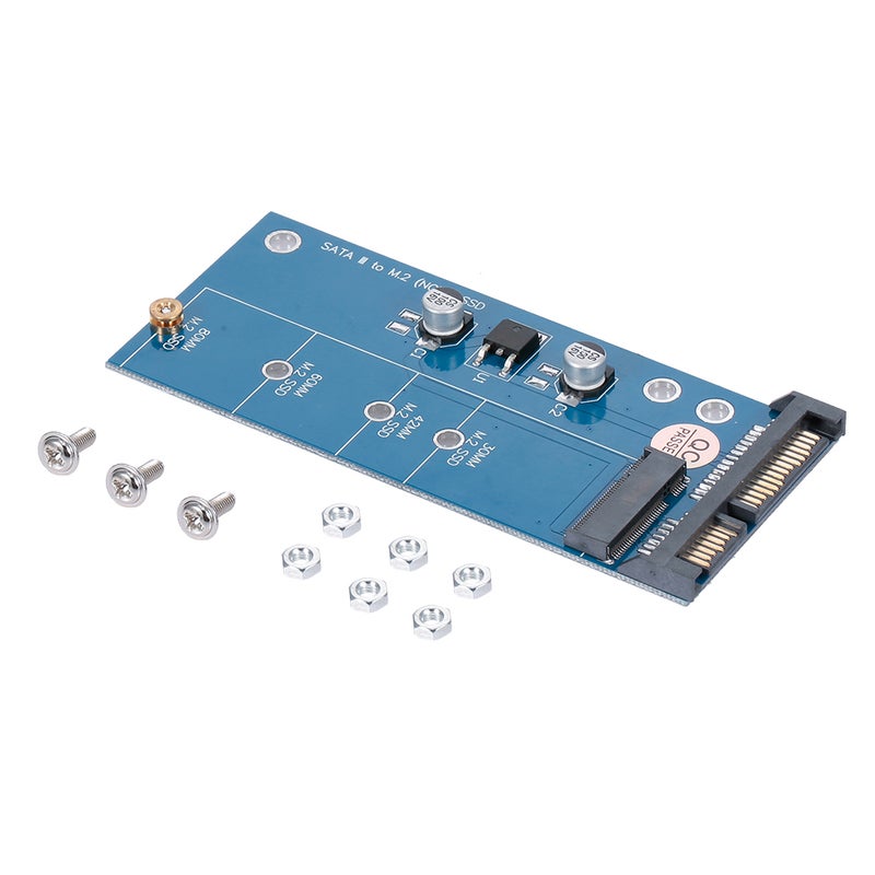 NGFF M.2 SSD To SATA 3.0 Adapter Card Converter Blue